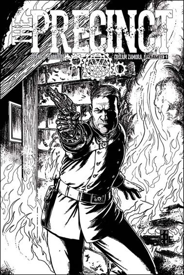 Precinct issue 1-D Darick Robertson 1:10 Black & White Cover