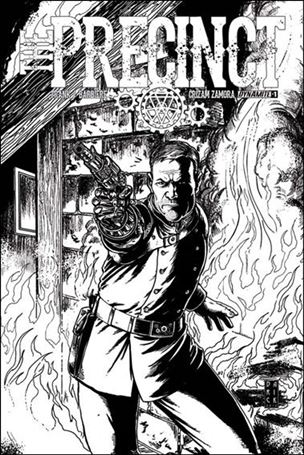 Precinct issue 1-D Darick Robertson 1:10 Black & White Cover