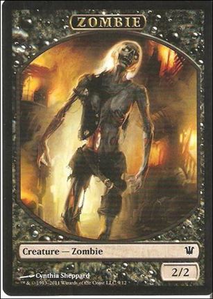 Magic the Gathering: Innistrad (Token Subset) card 9 Zombie