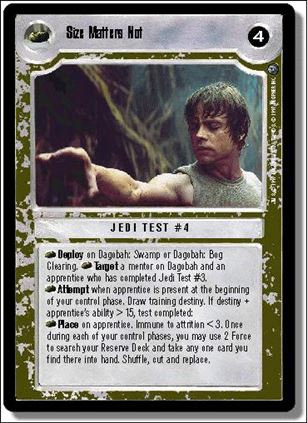 Star Wars: Dagobah Limited (Base Set) card 169 Size Matters Not