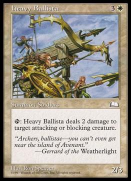 Magic the Gathering: Weatherlight (Base Set) card 17 Heavy Ballista