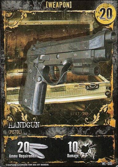 Resident Evil: Alliance (Base Set) card WE-009 Handgun (Pistol)