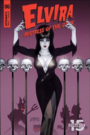Elvira, Mistress of the Dark (2018) issue 6 Joseph Michael Linsner Cover