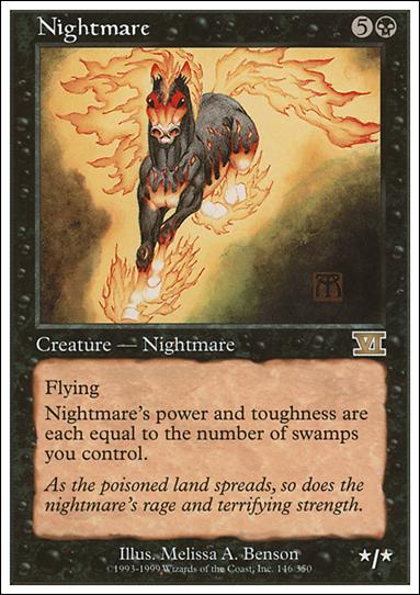 Magic the Gathering: 6th Edition (Base Set) card 146 Nightmare