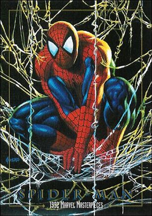 1992 Marvel Masterpieces (Promo) card nn5 Spider-Man (Promotional Card Back)