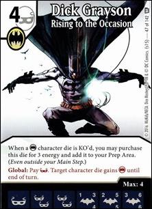DC Comics Dice Masters World's Finest card 47 Dick Grayson: Rising to the Occasion 