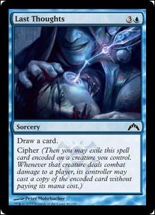 Magic the Gathering: Gatecrash (Base Set) card 40 Last Thoughts