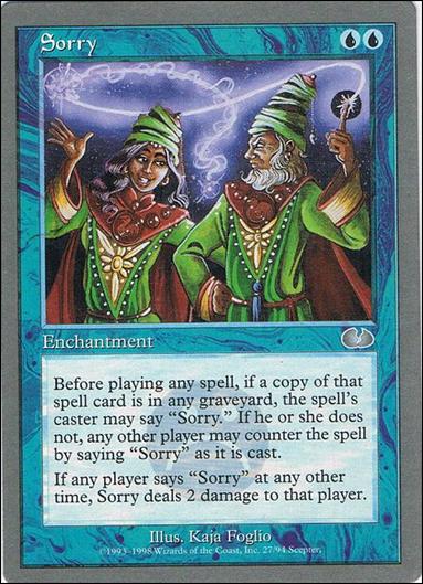 Magic the Gathering: Unglued (Base Set) card 27 Sorry