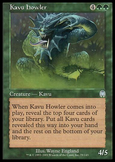 Magic the Gathering: Apocalypse (Base Set) card 79 Kavu Howler
