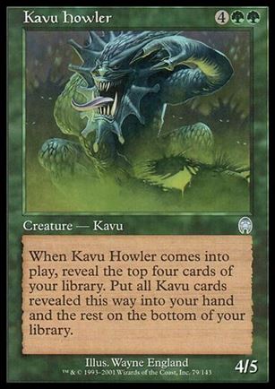 Magic the Gathering: Apocalypse (Base Set) card 79 Kavu Howler