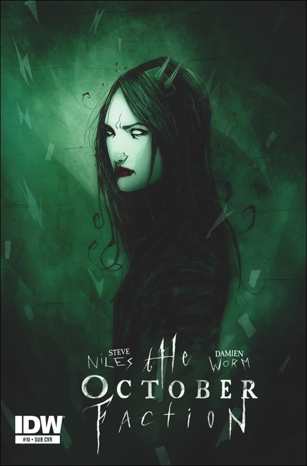 October Faction issue 10-B Damien Worm Subscription Cover
