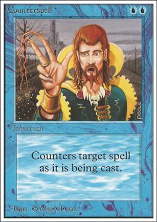 Magic the Gathering: Unlimited (Base Set) card 55 Counterspell