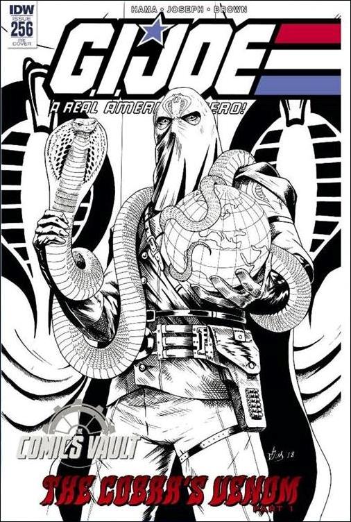 G.I. Joe: A Real American Hero issue 256-E Gus Mauk Comics Vault Color B&W 1/500