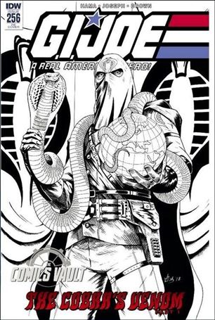 G.I. Joe: A Real American Hero issue 256-E Gus Mauk Comics Vault Color B&W 1/500