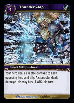 World of Warcraft: Through the Dark Portal (Base Set) card 125 Thunder Clap