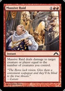 Magic the Gathering: Gatecrash (Base Set) card 100 Massive Raid