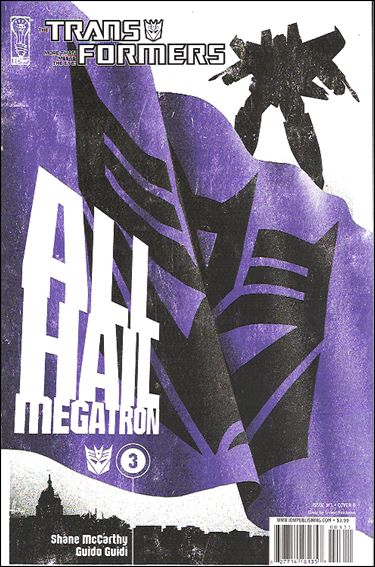 Transformers: All Hail Megatron issue 3-B Trevor Hutchison Cover
