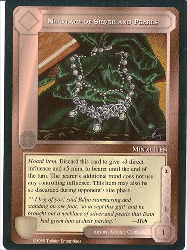 Middle-Earth: The Dragons (Base Set) card 106 Necklace of Silver and Pearls