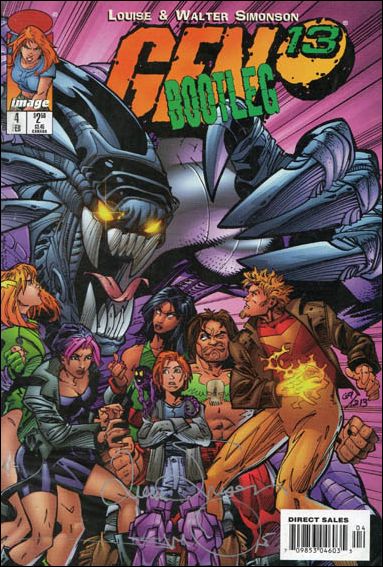 Gen13 Bootleg issue 4-B Dynamic Forces Signed by Walter & Louise Simonson