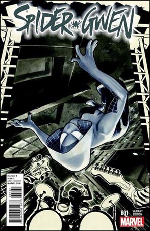 Spider-Gwen (2015/04) issue 1-XG Adam Hughes Conquest Comics B&W Cover