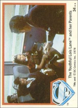 Superman (Movie) Series 1 (Base Set) card 34 The Youthful Lois Lane and her Parents