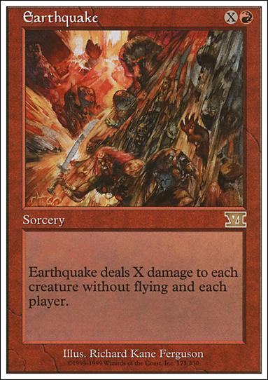 Magic the Gathering: 6th Edition (Base Set) card 173 Earthquake