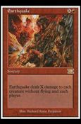 Magic the Gathering: 6th Edition (Base Set) card 173 Earthquake