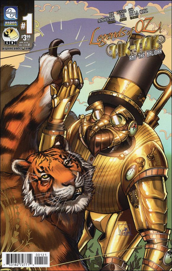Legends of Oz: Tik-Tok and the Kalidah issue 1-B Nei Ruffino Cover