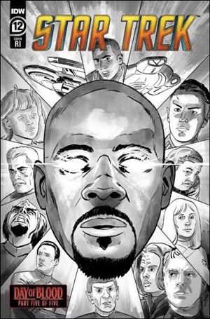 Star Trek (2022) issue 12-D Malachi Ward 1:10 B&W Cover