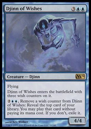 Magic the Gathering: 2012 Core Set (Base Set) card 51 Djinn of Wishes