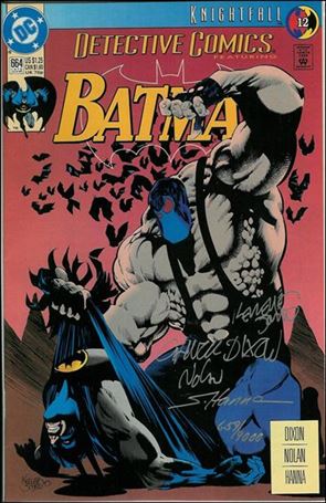 Detective Comics (1937) issue 664-B Catch a Star (Signed by Hanna/Dixon/Nolan) 1/9000