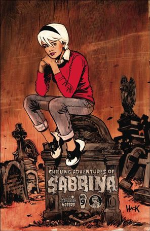 Chilling Adventures of Sabrina issue 9-B Sitting on Tombstone Cover