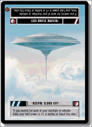 Star Wars: Cloud City Limited (Base Set) card 166 Bespin: Cloud City