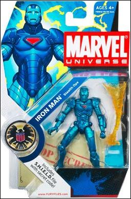 Marvel Universe (Series 1) figure 009 Iron Man (Stealth Ops)