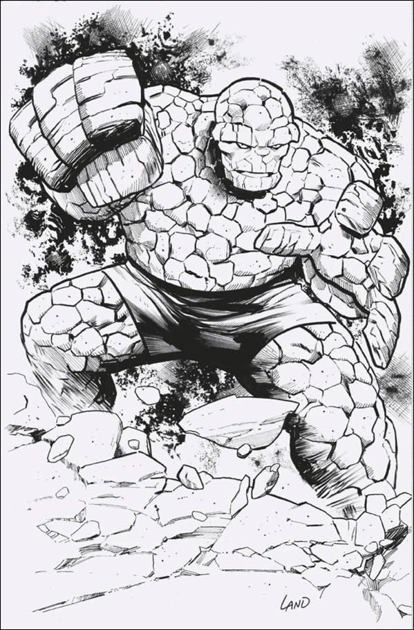 Fantastic Four (2022) issue 7-H Greg Land 1:50 B&W Virgin Cover