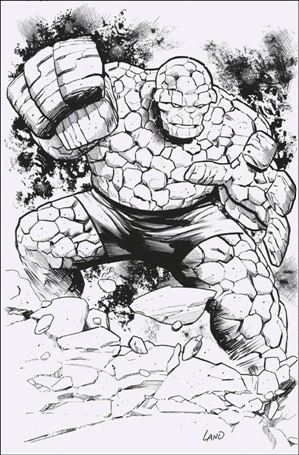 Fantastic Four (2022) issue 7-H Greg Land 1:50 B&W Virgin Cover