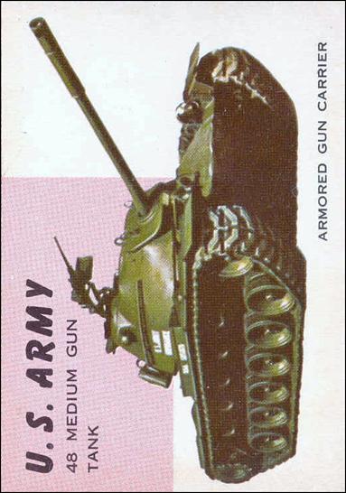 World on Wheels (Base Set) card 85 U.S. Army 48 Medium Gun Tank