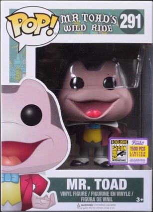 POP! Disney figure 291 Mr. Toad SDCC 2017 1/1500