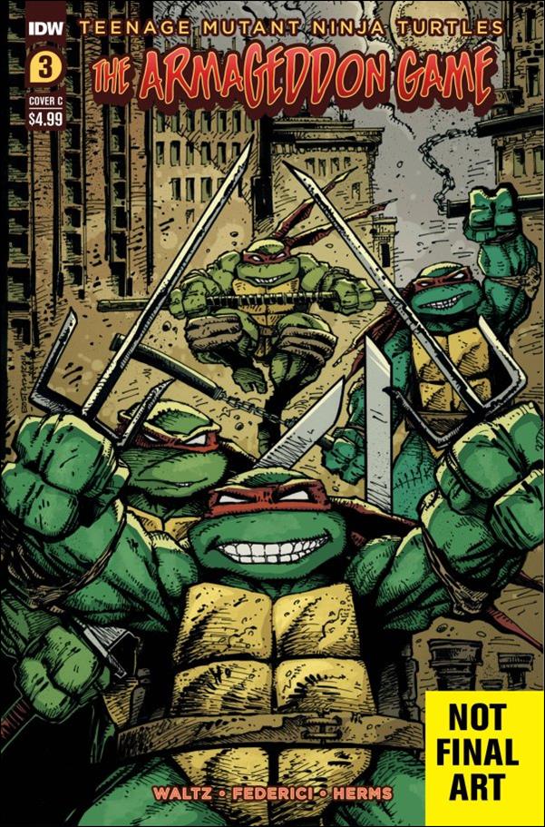 Teenage Mutant Ninja Turtles: The Armageddon Game (9/2022) issue 3-C Kevin Eastman Cover