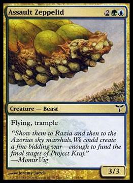 Magic the Gathering: Dissension (Base Set) card 103 Assault Zeppelid
