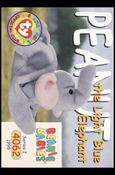 Beanie Babies Series 1 (Base Set) card 101 Peanut the Light Blue Elephant
