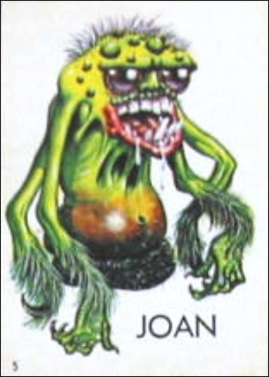 Ugly Stickers (1965) (Base Set) card 5-B Joan