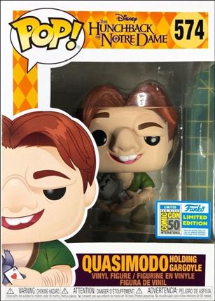 POP! Disney figure 574 Quasimodo Holding Gargoyle SDCC 2019