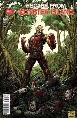 Escape from Monster Island issue 4-D Alfredo Reyes Cover