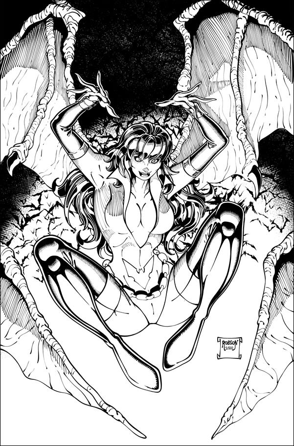 Vampirella: The Dark Powers issue 3-F Will Robson 1:7 Black & White Virgin Cover