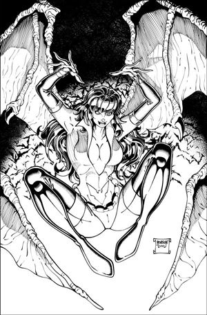 Vampirella: The Dark Powers issue 3-F Will Robson 1:7 Black & White Virgin Cover