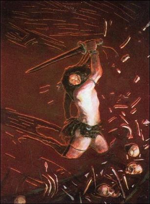 Conan III (Base Set) card 36 Savage Sword #208