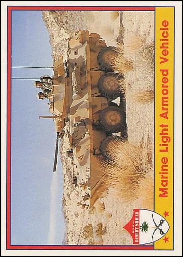 Operation Desert Shield (Base Set) card 34 Marine Light Armored Vehicle