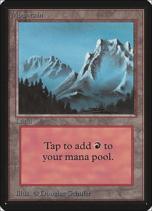 Magic the Gathering: Limited Edition Beta (Base Set) card 291 Mountain