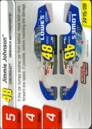 NASCAR Race Day 2006 Series 1 (Base Set) card 15.1 Jimmie Johnson